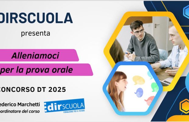 Concorso DT: alleniamoci per la prova orale!