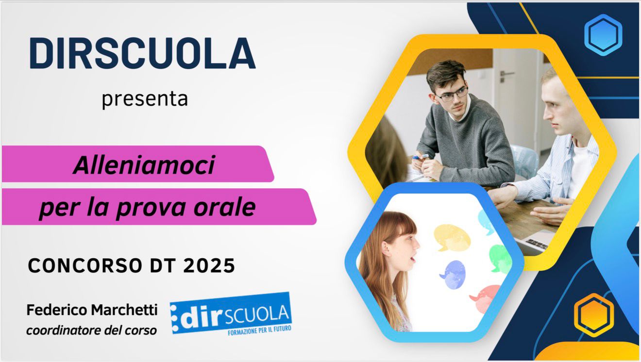 Concorso DT: alleniamoci per la prova orale!